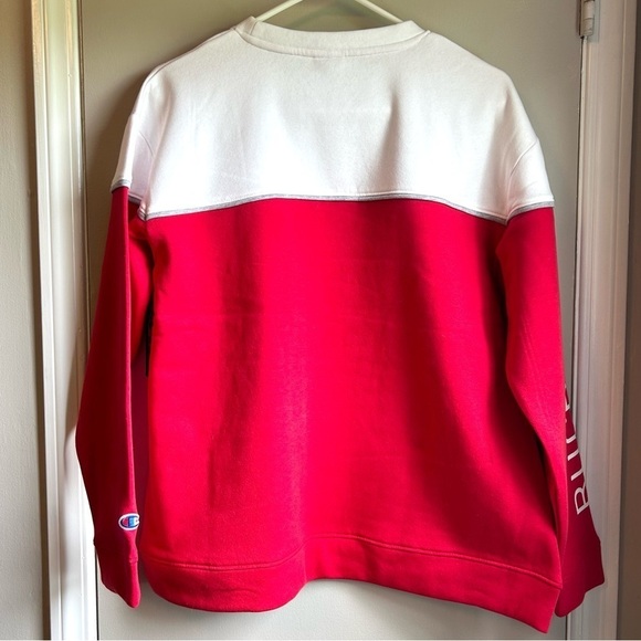 New Champion Women’s Ohio State Buckeyes Red & White Pullover Sweatshirt Sz M - Picture 5 of 16
